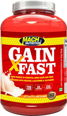 

Mach Nutrition Gain Fast Weight Gainers/Mass Gainers(1000 g, Chocolate)