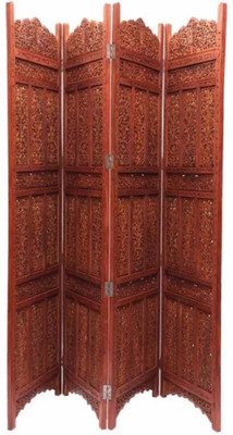 

Onlineshoppee Solid Wood Decorative Screen Partition(Free Standing, Finish Color - Brown)