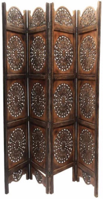 

Onlineshoppee Solid Wood Decorative Screen Partition(Free Standing, Finish Color - Brown)