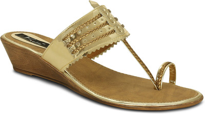 

Kielz Women Gold Wedges