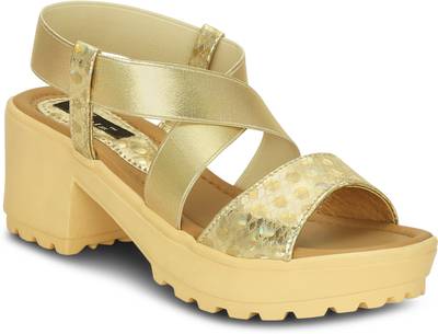 Kielz Women Gold Heels