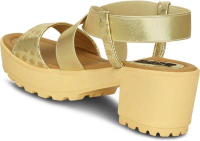 Kielz Women Gold Heels