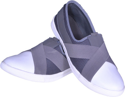 

Sukun Slip On Sneakers For Men(Grey, White