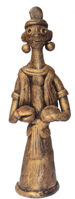 

Hand Artz Terracotta Singing Figurine Decorative Showpiece - 28 cm(Terracotta, Copper)