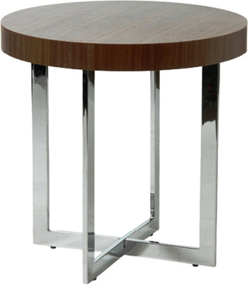 

Black Square Engineered Wood Side Table(Finish Color - brown)