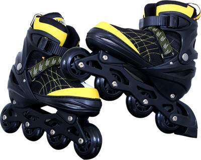 

SSB shoe skate racer In-line Skates - Size 7-9 UK(Black, Yellow)