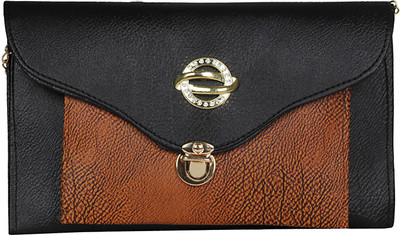 

WhiteAsh Women Casual Black PU Sling Bag