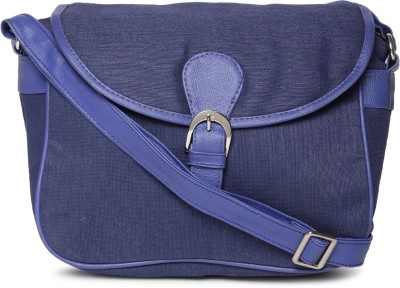 

Campus Sutra Men & Women Casual Blue Canvas Sling Bag