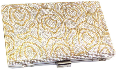 

Chouhan Stylish Girls Evening/Party Gold Nylon Clutch