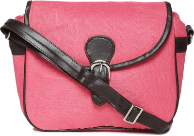 

Campus Sutra Men & Women Casual Pink Canvas Sling Bag