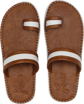 

Kraasa Slippers, Tan::white