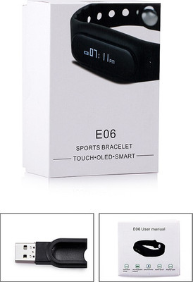 

Wonder World ® Bluetooth 4.0 Watch Bracelet Call Reminder Sleep Management Anti-lost Camera Control Pedometer(Black Strap)