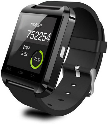 

Onskart Bluetooth Version 3.0 Smart Watch U8 Compatible with all Android Smart Phones Smartwatch(Black Strap)