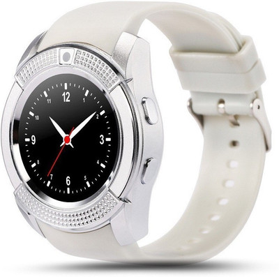 

VibeX ® Round V8 TF SIM Card Pedometer Sleep Monitor Camera MTK6261D Touch Screen MP3 Smartwatch(Grey Strap Free Size)