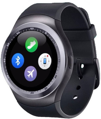

VibeX ® Round V8 TF SIM Card Pedometer Sleep Monitor Camera MTK6261D Touch Screen MP3 Smartwatch(Black Strap Free Size)