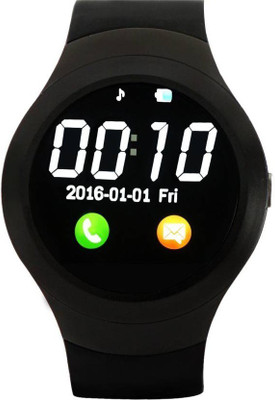 

VibeX ™ T11 pro Bluetooth Support SIM/TF Card Facebook Pedometer Men Women Sport Round MP3 Player Smartwatch(Black Strap Free Size)