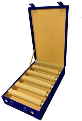 

Addyz Bangle Box Plain 5 Rods Makeup Vanity Box(Blue)