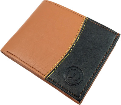 InW Men Tan Artificial Leather Wallet(3 Card Slots)