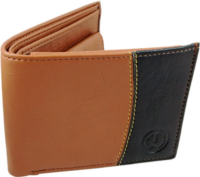 

SA Enterprises Men Multicolor, Tan, Black Artificial Leather Wallet(3 Card Slots)