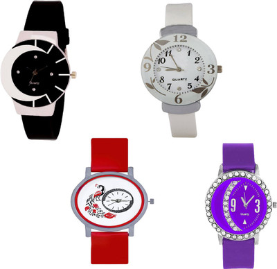 View CM Beautiful Stylish Multicolor Dial Rich Look Fancy Latest Collection 4C 004 Stylish Pattern Corporate Imperial Analog Watch  - For Women Wrist Watches Price Online(CM)