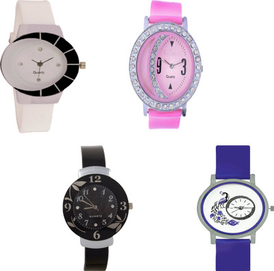 View CM Beautiful Stylish Multicolor Dial Rich Look Fancy Latest Collection 4C 009 Stylish Pattern Corporate Imperial Analog Watch  - For Women Wrist Watches Price Online(CM)