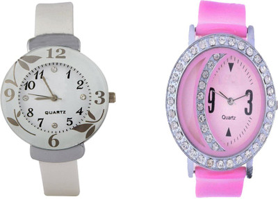 View CM Beautiful Stylish Multicolor Dial Rich Look Fancy Latest Collection 046 Stylish Pattern Corporate Imperial Analog Watch  - For Women Wrist Watches Price Online(CM)
