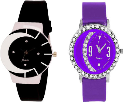 View CM Beautiful Stylish Multicolor Dial Rich Look Fancy Latest Collection 004 Stylish Pattern Corporate Imperial Analog Watch  - For Women Wrist Watches Price Online(CM)