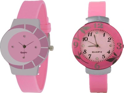 CM Beautiful Stylish Pink Dial Rich Look Fancy Latest Collection 002 Stylish Pattern Corporate Imperial Analog Watch  - For Women   Watches  (CM)