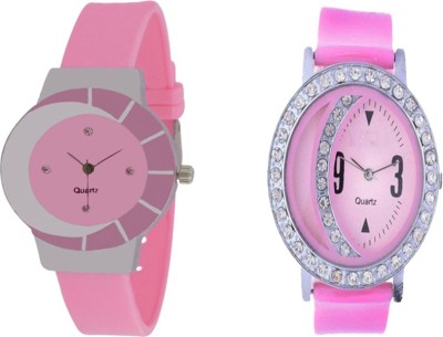 CM Beautiful Stylish Pink Dial Rich Look Fancy Latest Collection 001 Stylish Pattern Corporate Imperial Analog Watch  - For Women   Watches  (CM)