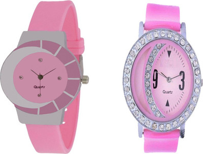 

CM Beautiful Stylish Pink Dial Rich Look Fancy Latest Collection 001 Stylish Pattern Corporate Imperial Watch - For Women