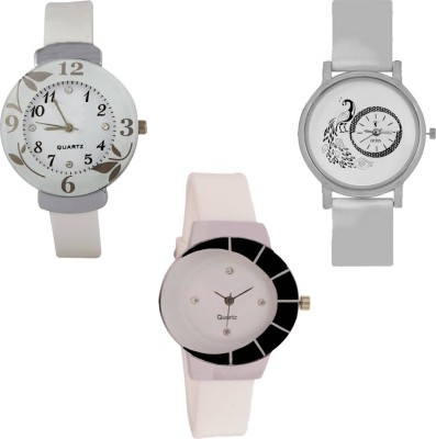 CM Beautiful Stylish White Dial Rich Look Fancy Latest Collection 3C 009 Stylish Pattern Corporate Imperial Analog Watch  - For Women   Watches  (CM)