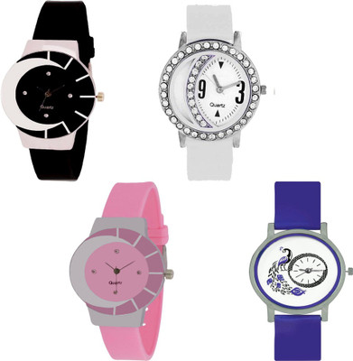 View CM Beautiful Stylish Multicolor Dial Rich Look Fancy Latest Collection 4C 001 Stylish Pattern Corporate Imperial Analog Watch  - For Women Wrist Watches Price Online(CM)