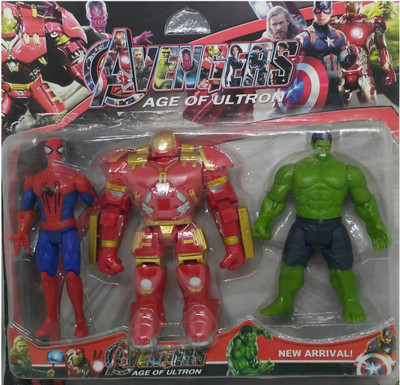 

HALO NATION Avengers Super Power Heroes 3 In 1 Action Figure Set(Multicolor)