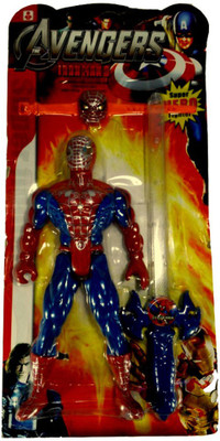 

HALO NATION Avengers SpiderMan Action Figure with Sword & Web Wristband(Multicolor)