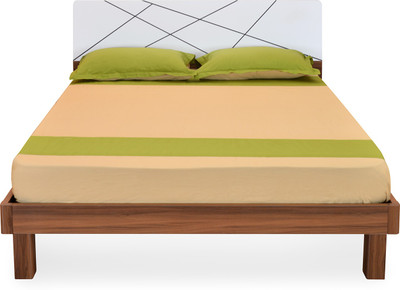 

@home by Nilkamal Tiffany Engineered Wood Queen Bed(Finish Color - Brown (Mattress Included))