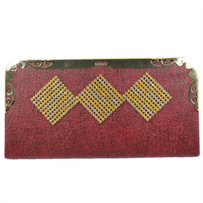 

Reiki Crystal Products Party Maroon Clutch