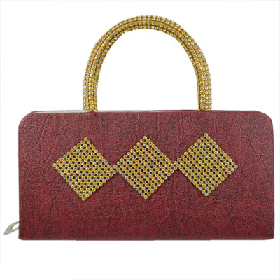 

Reiki Crystal Products Party Red Clutch