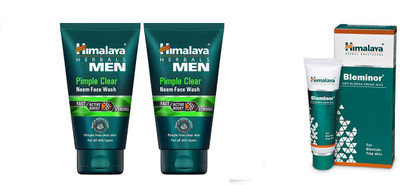 

Himalaya mens pimple clear face wash pack of 2 with bleminor 30 ml(Set of)