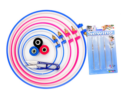 

ecaart Hand Embroidery kit Embroidery Hoop(Pack of 13)