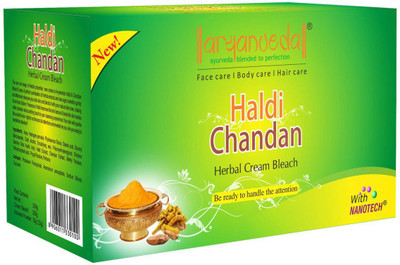 

Aryanveda HALDI CHANDAN HERBAL CREAM BLEACH 250 ml(Set of 2)