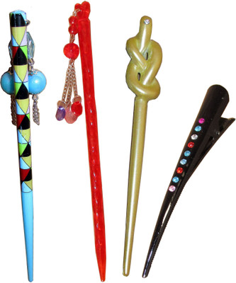 

Pankh Juda Stick Hair Accessory Set(Multicolor)