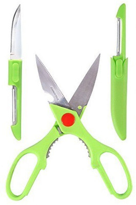 

YongLiang Vegetable Fruit Peeler, Knife Steel All-Purpose Scissor(Green, Pack of 1)