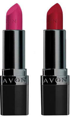 

Avon Anew True Color Perfectly Matte Lipstick (set of 2)(Splendidly Fuschia - Red Supreme, 8 g)
