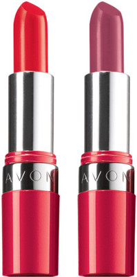 

Avon Anew ExtraLasting Lipstick (set of 2)(crimson red - ravising rose, 7.2 g)