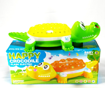

HALO NATION Happy Crocodile - Bump & Go with Electric Flash, Music, & Projection(Multicolor)