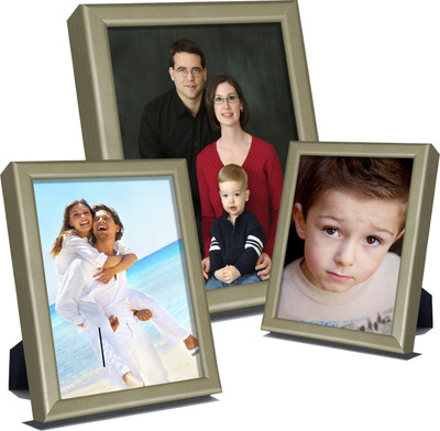 

Elegant Arts & Frames Metal Photo Frame(Beige, 3 Photos)