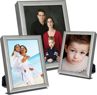 

Elegant Arts & Frames Metal Photo Frame(Silver, 3 Photos)