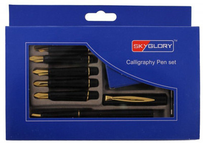 

Neo Gold Leaf Calligraphy Set with 6 Nibs & 6 Ink Cartridges Calligraphy