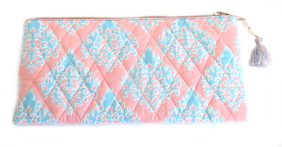 

Needlecrest Cotton Quilted Pouch(Orange)