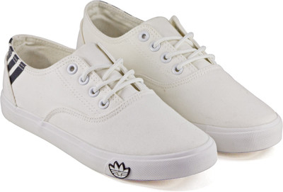 

DeVEE Lowtop Laced White Sneakers For Women(White